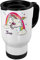 printplanet Thermobecher weiß mit Namen Sven - Motiv Verrücktes Einhorn - Coffee to Go Becher, Thermo-Tasse