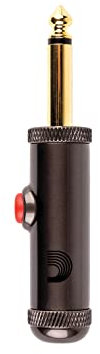 D'Addario DIY 1/4 Straight Plug with Latching Circuit Breaker Switch