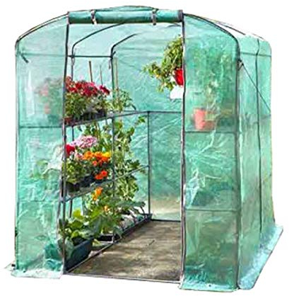 GroZone - Serra a tunnel, grande, resistente, in polietilene, da esterno