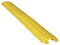 ADO - Protector de cable/pasacable de plástico para suelo protección de Cables eléctricos de 1 vía 100x13cm (1- Pasacable amarillo)