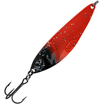 Jenzi Dega Lars Hansen Seatrout-1 Meerforellen-Blinker Rot Schwarz UV 9cm 28g
