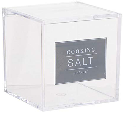 Home Gadgets Salière avec cuillère en Acrylique 10 cm