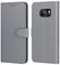Tenphone Etui Coque pour Samsung Galaxy S7, Protection Housse en Cuir PU Portefeuille Livre,[Emplacements Cartes],[Fonction Support],[Languette Magnétique] pour (Galaxy S7 (5,1 Pouces), Gris)
