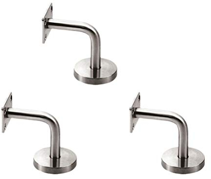 3Pz Supporti Per Corrimano in Acciaio Inossidabile Da Muro, Brackets Per Ringhiere Interne, Maniglie Di Sicurezza Per Scale E Bagni