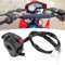 6 Fonctions 9 Fils côté Gauche Interrupteur de Commande assemblée Start Interrupteur de Starter, Interrupteur de Guidon 22mm 9 Broches 8 Fils adaptés pour Dirt Quad Bike