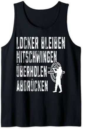 Tontaubenschießen Tontauben Wurfscheibenschießen Tank Top