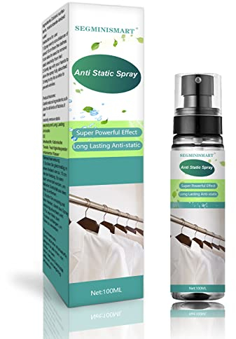 Spray Antistatisch,Antistatik Spray,Antistatik Spray Kleidung,Anti Static Spray,Antistatik Spray für Kleidung,Textilien,Möbel und Auto Reduziert Statische Aufladung 100ml