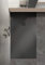 Petra-Receveur de douche en céramique effet pierre 100x70x3cm noir