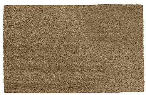 vingardium leviosa VL Door Mat 35x60cm – Plain Coir Door Mats with Non-Slip Latex Back – Long-Lasting Door Mats Outdoor for Garden, Patio, Garage or Front Step (Pack of 1)