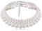 JKJF 3 pezzi Simulato Perle Collana 3 file di Perline Choker Collare Multi Strati Perle Catena Elegante Elegante Collana di Perline Corta Retro Costume Accessori per Donne Ragazze, Perla, Perla