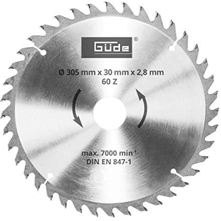 Güde Holzsägeblatt HM 305x30x60Z Hartmetall Wippsägeblatt Kreissägeblatt Sägeblatt