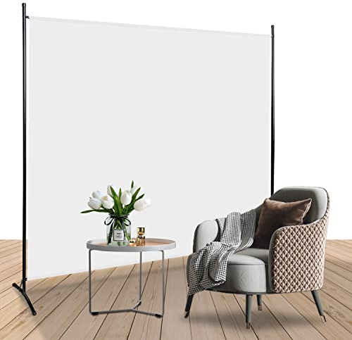 Ansobea Paravent Raumteiler innen 180 x 180 1 teiling, Raumtrenner, Trennwand Raumteiler, Paravent Innen, Paravent Wetterfest,Room Divider, Weiße