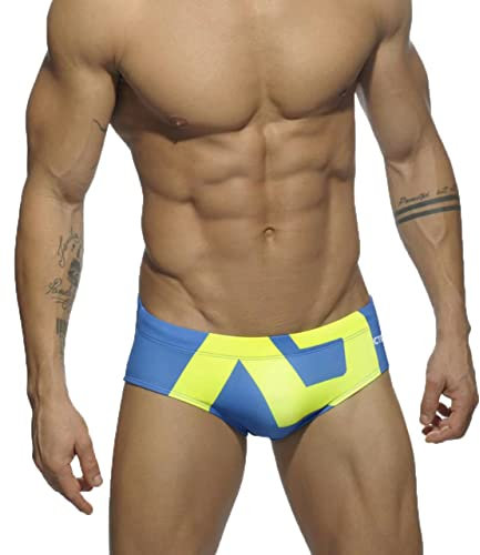 AHMXYG Costume da Bagno Uomo Costume Slip Uomini da Bagno Swimming Brief per Mare Piscina STDK1 (Blu Cielo, M)