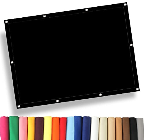 Sonnensegel Sonnenschutz 1 x 2 m Sonnensegel Wasserdicht Sonnenschutz, Terrassendach Sichtschutz Sonnenschutz 98% UV Schutz für Garten Terrasse Camping Outdoor, Schwarz