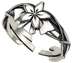Anime Heaven's Feel Ring Sakura Matou Cosplay Unisex Adjustable Opening Rings Accessories Jewelry Gifts