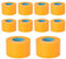 HRKVSK Lot de 10 Ruban de Masquage, Ruban de Protection, Ruban Crêpe pour Peindre, Facile à Peler, pour Les Travaux de Peinture et de Rénovation - 50 mm x 50 m