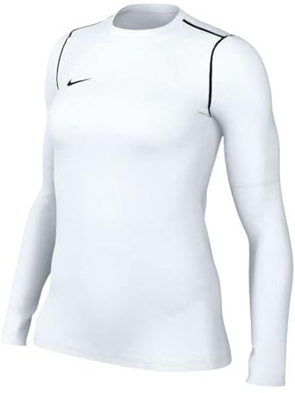 Nike FJ3006-100 W NK DF PARK20 Crew TOP R Sweatshirt Women's White/Black/Black Size XS