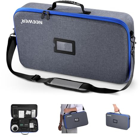 NEEWER Q4 Tragetasche mit Schultergurt, Griff, speziellen Fächern für im Freien Blitzgerät/Batterien/Auslöser/Reflektor Diffusor Zubehör, Netztasche, robuste Hartschalen Reisetasche, PB8
