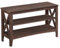 VASAGLE Schuhbank, Sitzbank mit Schuhregal, Flurbank, 2 Schuhablagen, 30 x 80 x 48 cm, hält bis zu 136 kg, Landhausstil, für Wohnzimmer, Schlafzimmer, rotbraun LSB053K51