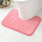MIULEE Geometrische Badematte Memoryschaum Badezimmerteppich Badteppich Memory Foam Duschvorleger Teppich Badvorleger Fussmatte rutschfeste Matte für Badezimmer Wohnzimmer 50x40 cm Rosa