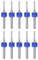 sourcing map 10pcs End Mill Bits 2mm Solid Carbide CNC Router Bits Engraving Cutter Tools for PCB Circuit Board Milling Machine Wood Carving, 1/8 Straight Shank