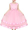 Sunny Fashion Robe Fille Rose Partie Reconstitution Historique Mariage Anniversaire Robe de Bal Danse Tulle 6 Ans