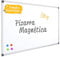OFITURIA® Whiteboard, magnetisch, lackiert, mit robustem Aluminiumrahmen, leicht zu löschen, Maße: 110 x 80 cm