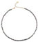 Aleasha Blau Schwarz Süßwasserreis Perle Kette 4mm Klein Perle Halskette 38+7cm Damen Handgefertigt Schmuck Geschenke