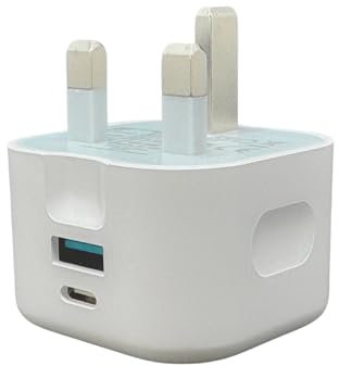 For Samsung Galaxy A54 5G, A55 5G Charger Plug, USB C Fast Charger, 20W Dual Port USB & USB-C PD Wall Adapter, Type C Plug
