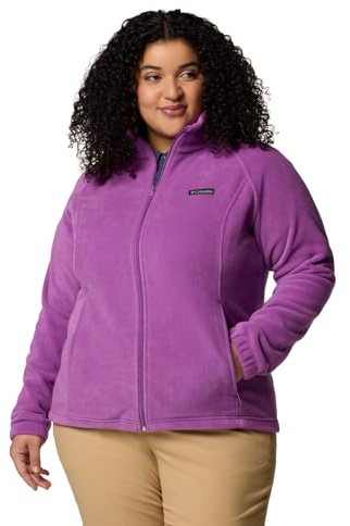 Columbia Women's Benton Springs Full Zip, Full Zip Fleece Jacket, Tuscan, XXL