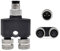 LIUCH M8 3 pin M8-4 1 split 2 spina adattatore tipo Y 1 maschio a 2 femmine connettore sensore circolare splitter(3P)