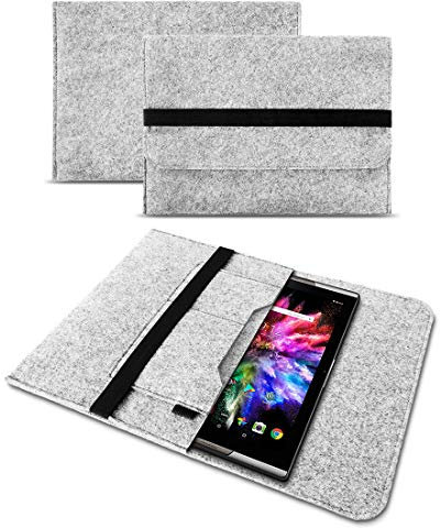 UC-Express Sleeve Hülle aus Filz - kompatibel mit XP-Pen Magic Drawing Pad - Schutz für Dein Grafik Tablet - Schutzhülle Nachhaltig, Tasche leicht & funktional für den Alltag, Farbe:Hell Grau