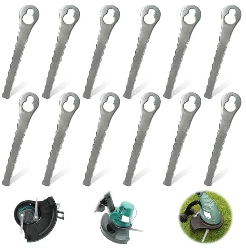 FePen Metallmesser Set für Akku-Rasentrimmer, FePen 12 Stück Ersatzmesser Rasentrimmer Metall (A)