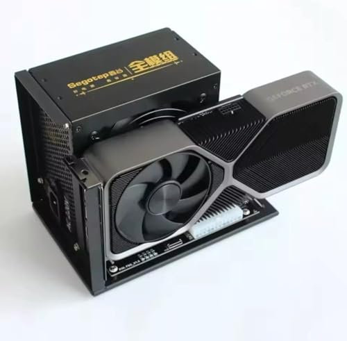 Case Esterno eGPU con OCULINK, Enclosure per Scheda Video con Ventola di Raffreddamento, Dock GPU ad Alte Prestazioni, Nero