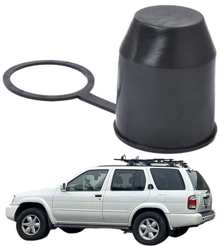 Cache Boule Attelage, Capuchon De Protection pour Attelage De Remorque avec Anneau D'arrêt, Universel 50mm Capuchon, Protège Boule D'Attelage en Plastique pour Voiture, Camping-Car, Motorhome