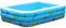Piscina hinchable familiar para niños y adultos,Piscina inflable familiar de tres anillos,Piscina inflable al aire libre Con fondo inflable suave,Fiesta de Verano en La Piscina Interior al Aire Libre
