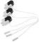 BAZEITFLOW 3 piezas Interruptor de Cuerda para Lámpara de Pared Interruptor de Cable para Iluminación Instalación y Reemplazo de Conector