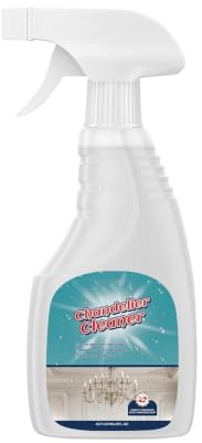 Kronleuchter Reiniger 237 ml Wirksamer Oxidationsschutz | Lampenschirm Reinigungsspray Geeignet Für Metall, Kristall, Glas, Deckenleuchten, Festsaal, Esszimmer, Hochzeiten