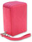 YFZYT PU Leder Mehrschicht Stiftemappe für 72 Buntstifte, Pencil Organizer Pen Tasche Stationäre Stiftetasche Make-up Pinsel Tasch mit Großer Kapazität - 72 Slots, Rose Rot#2