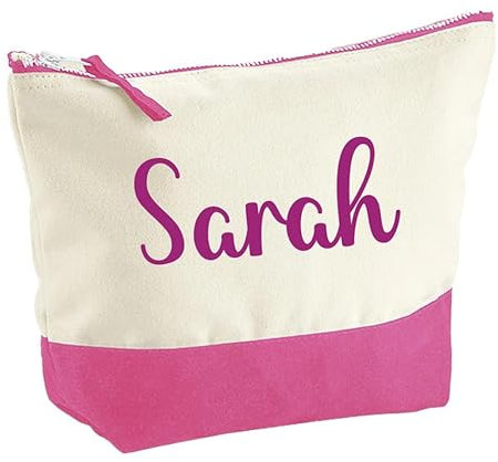 Trousse personnalisée bicolore, marquage prénom, existe en 2 tailles, trousse de toilette, prénom, cadeau anniversaire, cadeau personnalisé