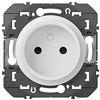 Prise de courant 2P à puits DOOXIE 16A finition blanc