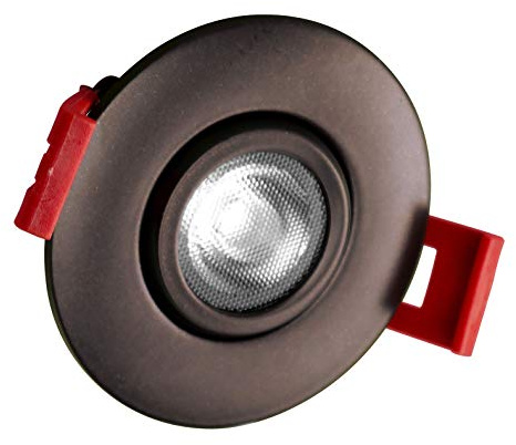 NICOR Lighting 2 inch LED Gimbal Recessed Downlight in Oil-Rubbed Bronze, 5000K (DGD211205KRDOB)