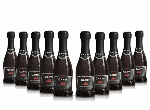 Canti - Asti D.O.C.G. Millesimato, Vin Petillant, Moscato d'Asti 7% Petite Bouteilles, Goût Fruité et Aromatique, 12x200 ml