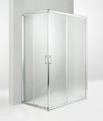Hydra Box Doccia 3 Lati Porta Scorrevole 60x100x60 cm Opaco