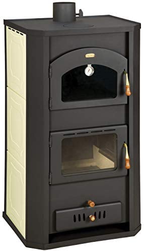 Holzofen mit Backofen für Zentralheizung Prity FG W20, 20 + 6 kW Heizleistung