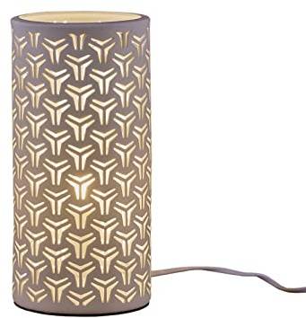 HGD 30070 Porzellan-Lampe, farbig, groß