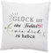 Kissen mit Spruch - Glück ist eine Tochter wie Dich zu haben - Liebe - Herz - Geschenkidee - Beste Tochter - Kissen mit Füllung