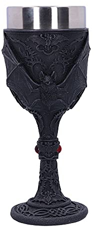 Nemesis Now Dark Fang Goblet 18.5cm, Black