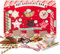 Hot Chocolate Gift Set - Flavoured hot chocolate mixes with candy canes, hot chocolate stirrers, chocolate chip cookies and variety marshmallow toppers, Christmas variety set for kid and adults