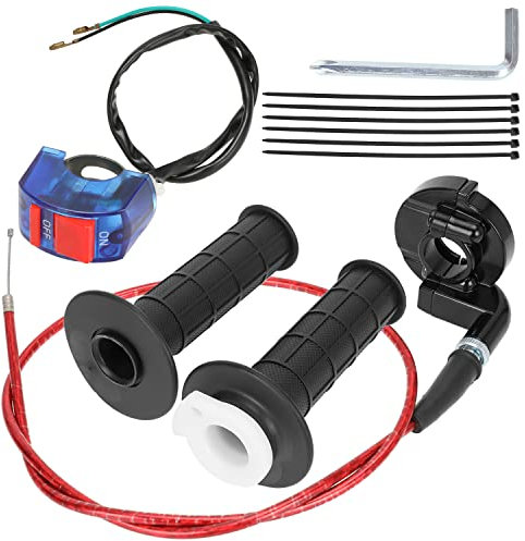 YOXUFA Mini Bike Throttle Cable 7/8 Handlebar Kit Compatible with Predator 97cc 196cc 212cc Engine Baja DoodleBug DB30 Coleman CT200U BT200X Warrior Massimo MB200 Motovox Monster Moto MMB80 Parts